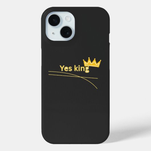 Yes King クラウン 楽しいミーム Case-Mate iPhoneケース (裏面)