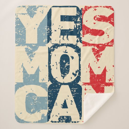 Yes Mom Can シェルパブランケット (正面)