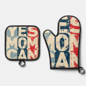 Yes Mom Can 鍋つかみ&鍋敷きセット (正面)