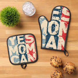 Yes Mom Can 鍋つかみ&鍋敷きセット