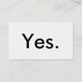 Yes/No名刺 名刺 (裏面)