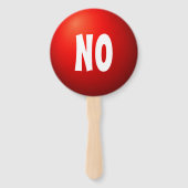 Yes No クイズゲーム用パドルサイン ハンドファン (裏面)