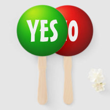 Yes No クイズゲーム用パドルサイン
