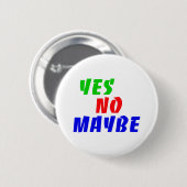 yes no maybe 缶バッジ (正面&裏面)