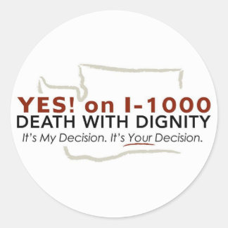 Yes! on I-1000 Small Sticker ラウンドシール