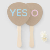 Yes or No ウェディングゲームパドル ハンドファン (正面&裏面)