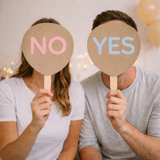 Yes or No ウェディングゲームパドル ハンドファン