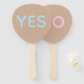 Yes or No Wedding Game Paddles  ハンドファン (正面&裏面)
