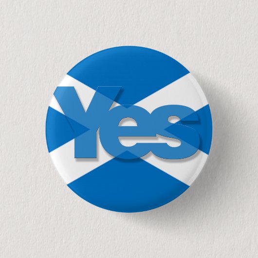Yes Saltire 缶バッジ (正面)