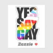 YES SAY GAY シール (シート)