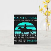 Yes She's Riding No I Don't Know When She'll Be Ho カード (黄色い花)