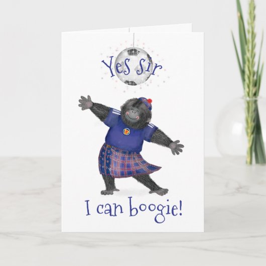 Yes sir, I can boogie gorilla football card カード (正面)