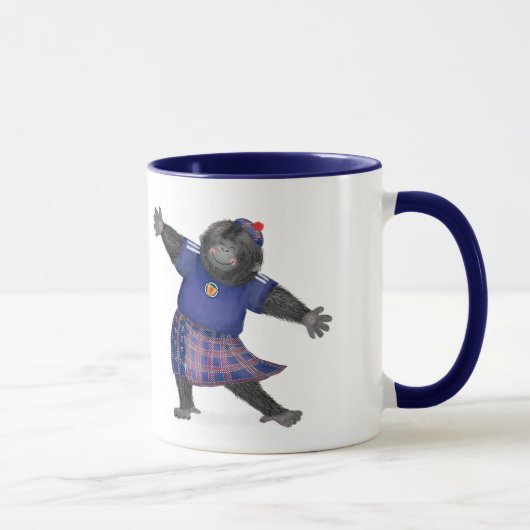 Yes sir, I can boogie gorilla football mug マグカップ (右)