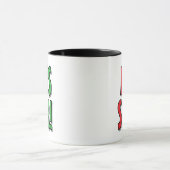 Yes Sir! No Sir! おもしろタイポグラフィー コーヒーマグ 贈り物 マグカップ (中央)