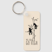 Yes, Still Go High Climbing Bears Inspirational キーホルダー (正面)