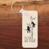 Yes, Still Go High Climbing Bears Inspirational キーホルダー (正面)