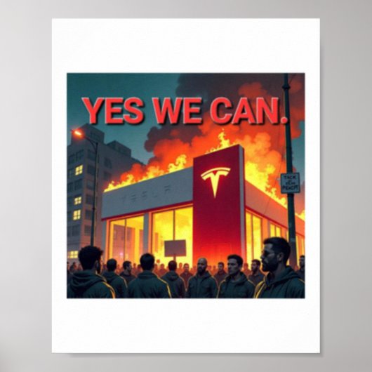 Yes We Can ステッカー ポスター (正面)