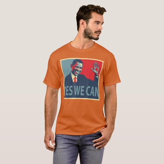 Yes We Can Barack Obama President Tシャツ (正面フル)