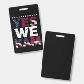Yes We Kam 引用 バッジ (正面＆裏面)