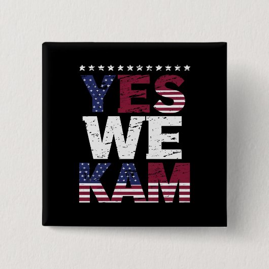 Yes We Kam 引用 缶バッジ (正面)