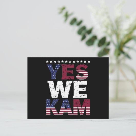 Yes We Kam 格言 引用 ポストカード (スタンド正面)