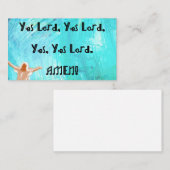 Yes, Yes, Lord. Amen! 長方形マグネット エンクロージャーカード (正面/裏面)
