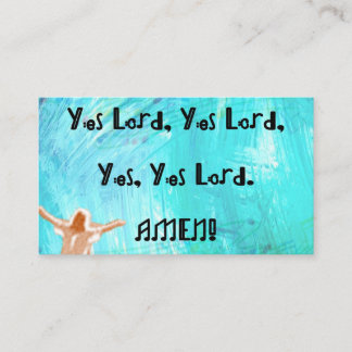 Yes, Yes, Lord. Amen! 長方形マグネット エンクロージャーカード