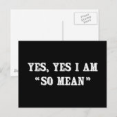 Yes、YesIは"そう平均" ポストカード (正面/裏面)