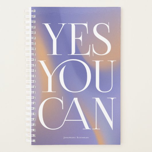 Yes You Can Personalized Gradient Planner プランナー手帳 (正面)