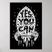 Yes You Can Rocketship ポスター (正面)