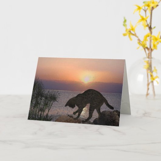 Yeshuaの猫: Capernaumのマリ カード (黄色い花)