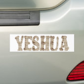 Yeshuaのeffetのmanuscrit バンパーステッカー (車上)