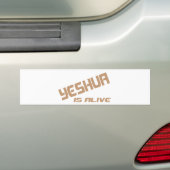Yeshuaは生きたterreのcraquéeです バンパーステッカー (車上)