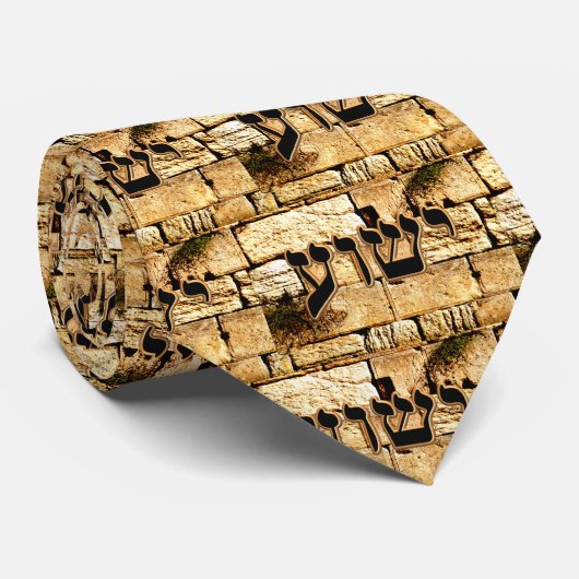 Yeshua及び西部の壁(Kotel) ネクタイ (ロール)