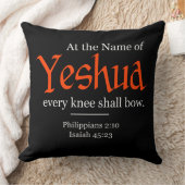 「Yeshua」の名においては、全ての膝は弓を引く クッション (ブランケット)