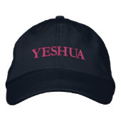 YESHUA Custom Word Embroidered Hat 刺繍入りキャップ (正面)