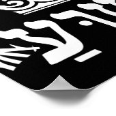 Yeshua is King - Hebrew Name For Jesus with Crown  ポスター (角)