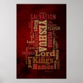 Yeshua/Jesus Collageの名前 ポスター (正面)