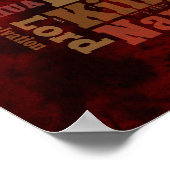 Yeshua/Jesus Collageの名前 ポスター (角)