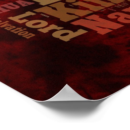 Yeshua/Jesus Collageの名前 ポスター (角)