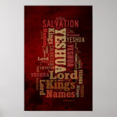 Yeshua/Jesus Collageの名前 ポスター (正面)