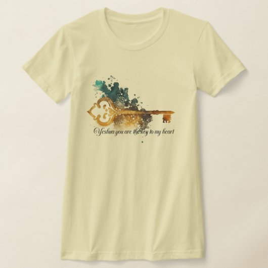 "Yeshua key to my heart" T-Shirt Tシャツ (レイダウン)