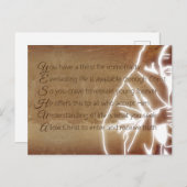 YESHUA Messiah Jesus Christ Christian Poem ポストカード (正面/裏面)