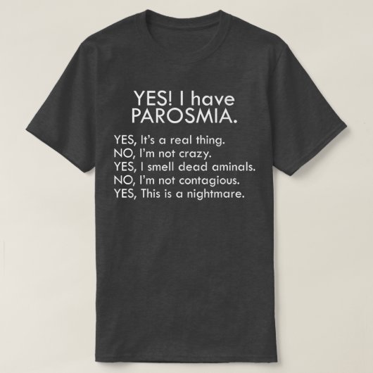 YesIのParosmia 18 Tシャツ (デザイン正面)