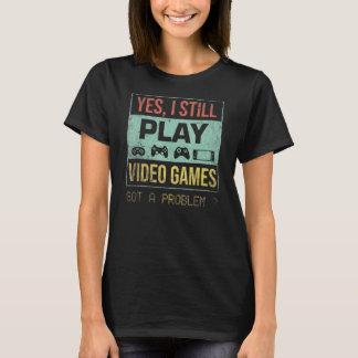 YesIはまだビデ遊オゲームヴィンテージゲーマーゲーム Tシャツ