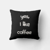 YesIはコーヒーが好き クッション (裏面)