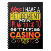 YesIはリタイアプランカジノギャンブラーおもしろいを持つ ノートブック (正面)