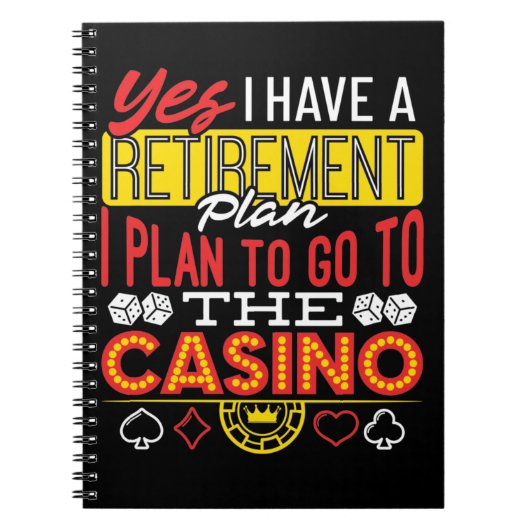 YesIはリタイアプランカジノギャンブラーおもしろいを持つ ノートブック (正面)
