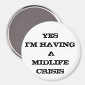 YESIは中年の危機に陥っている マグネット (正面/裏面)