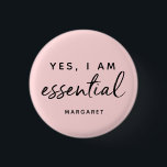 YesIは必須労働者従業員パーソナライズされた<br><div class="desc">YesIは「Essential Worker Employee」ボタパーソナライズされたンです。カスタマイズこれ！レイアウトを変更するには、テキストを入力し、「」を選択して、フォントカスタマイズのサイズやスタイルなどを編集します。このようなお揃いの贈り物や文房具や家財を探クリックすため、「アユリア·ドライブ」で他の店を見てみましょう。· Copyright ©2020 Suetbriar Drive™ Exclusyly designed for Zazzle,  All Rights Reserved.Suetbriar Drive™のデザインは、すべて米国の著作権法保護に基づくもので、ほぼ同様の方法では複製されません。·著作権侵害者は起訴される·</div>